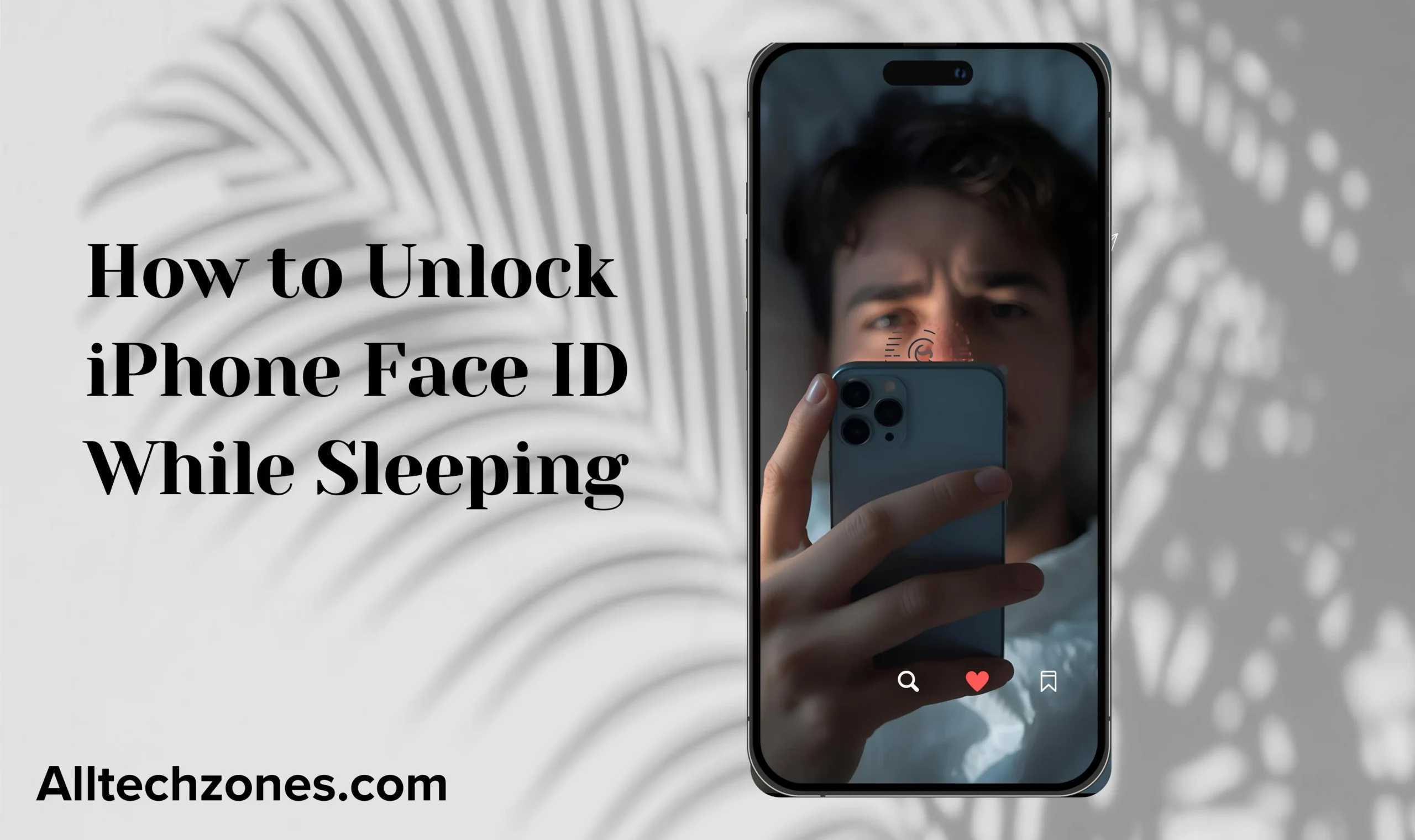 how to unlock iphone face id while sleeping